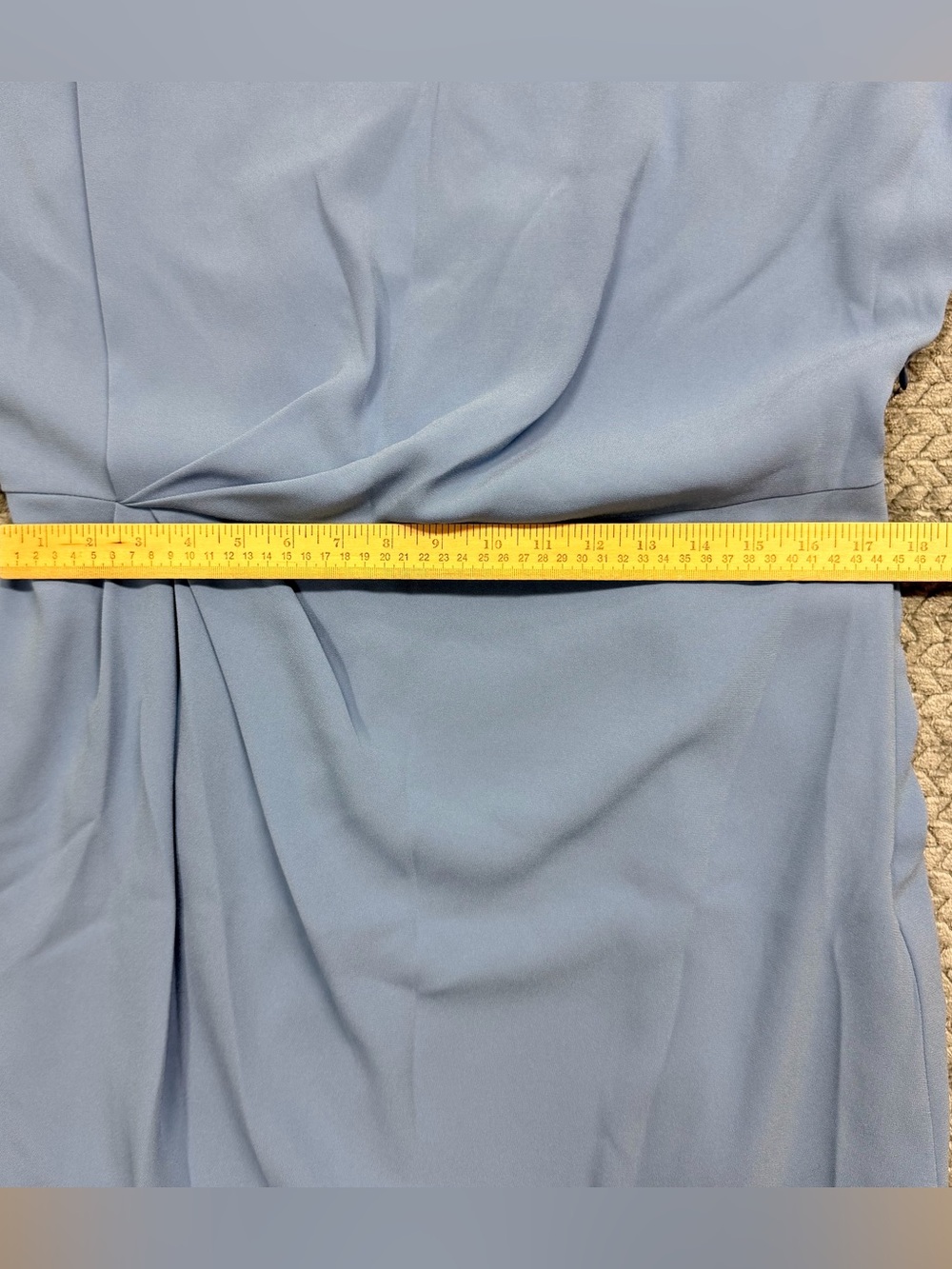 MM Lafleur Sky Blue Draped Midi Dress - Picture 13 of 13